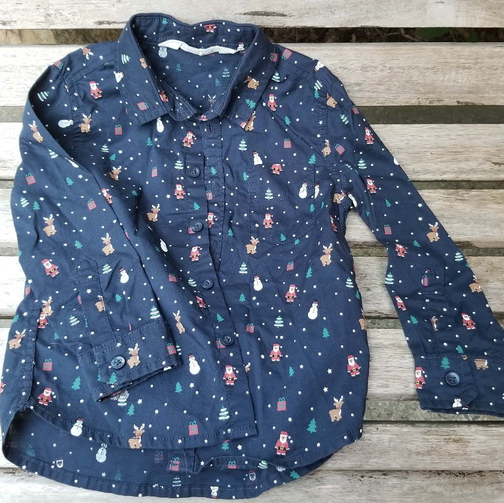 H&M | Toddler Boy Christmas Long Sleeve Santa